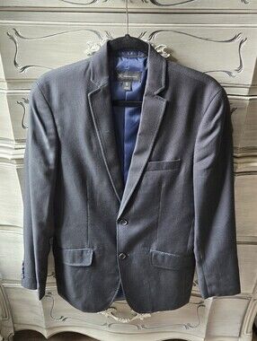 INC International Concepts Navy Textured Blazer